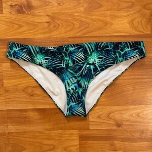 PINK BY VICTORIA’S SECRET PALM TREE BIKINI BOTTOMS RARE SMALL